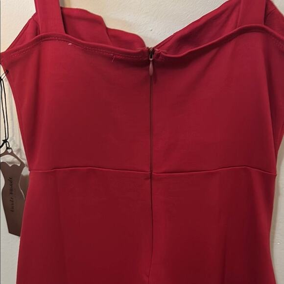 Haute Monde Chic Red Mini Dress-NWT - Picture 5 of 6